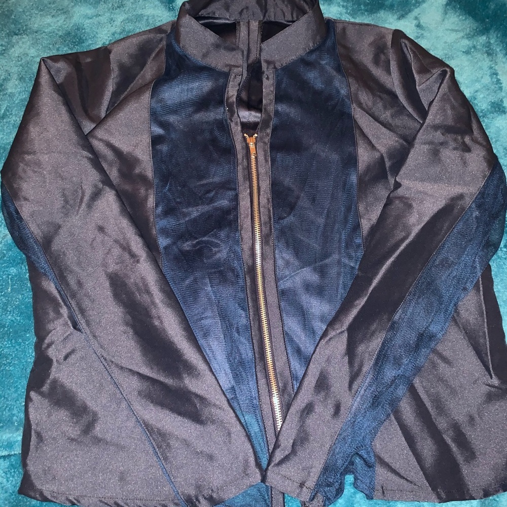 Light navy jacket with mesh